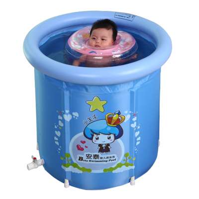 Eco-Friendly PVC Inflatable Foldable Baby Plastic Bathtub