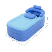 folding portable adult inflatable spa bathtub