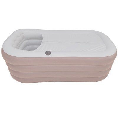 New Arrival Quality PVC Inflatable Adult Sitting Bathtub Folding Portable Bathtub For Adult