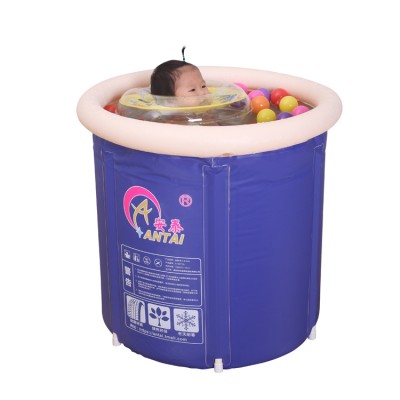 Wholesale Colorful Modern PVC Folding Inflatable Portable Plastic Deep Baby Bathtub