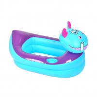 Hot selling fashion customized design cartoon animal baby PVC kids play bath inflatable PVC baby boat for indoor and outdoor