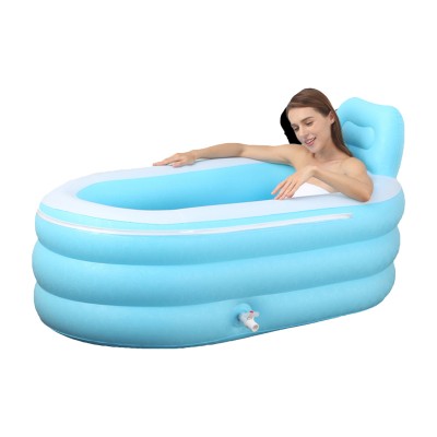 Manufacture Fully Removable Cover Inflatable Portable Bathtub Adult